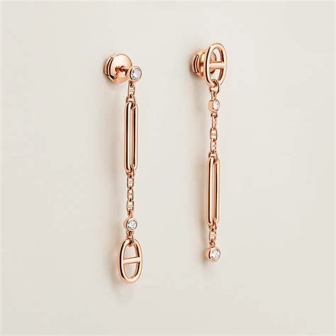 hermes chain d'acre earrings|Hermes jewelry.